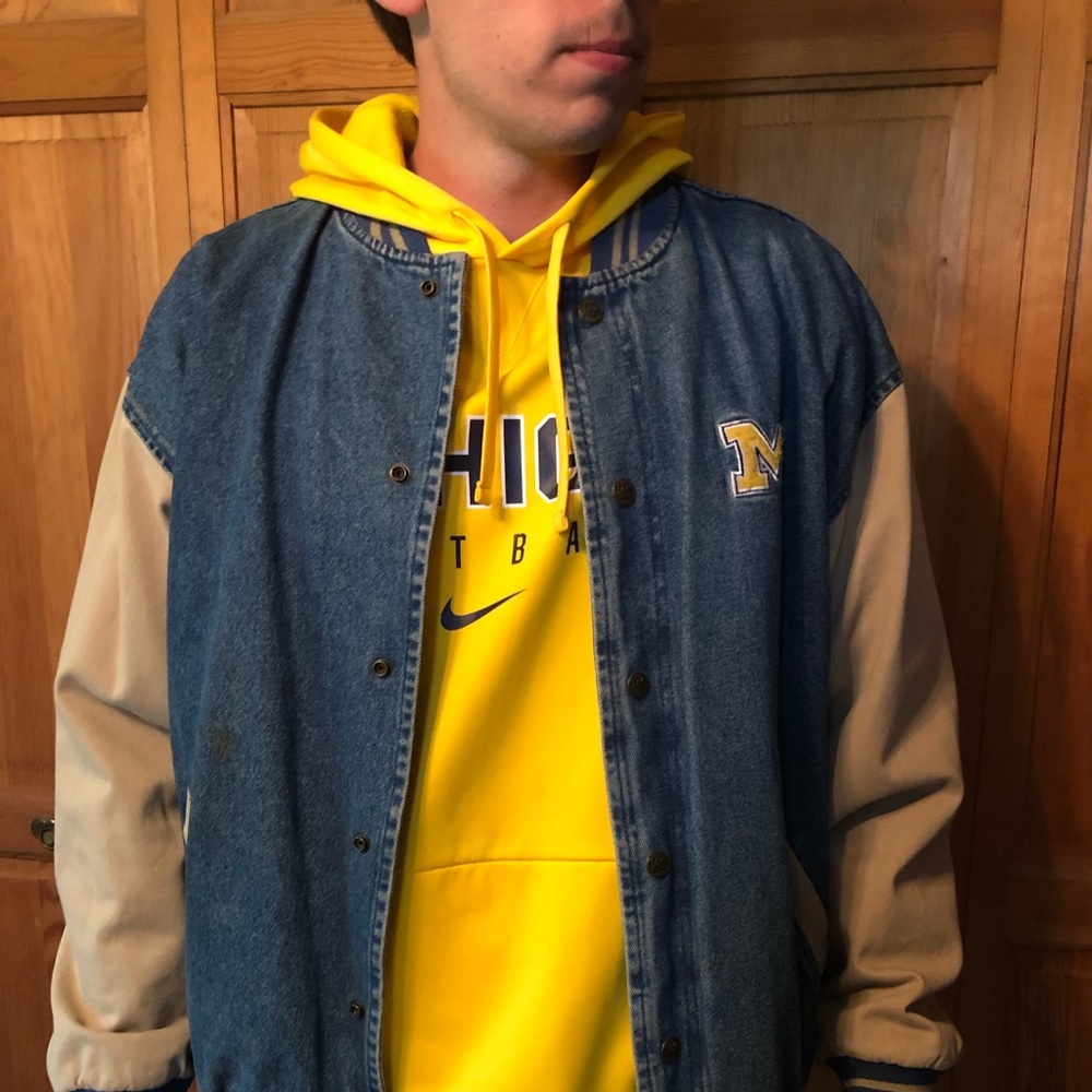 LEE Michigan Denim Varsity Jacket